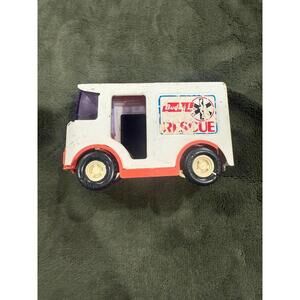 VINTAGE BUDDY L TOY DIECAST RESCUE VEHICLE TRUCK AMBULANCE